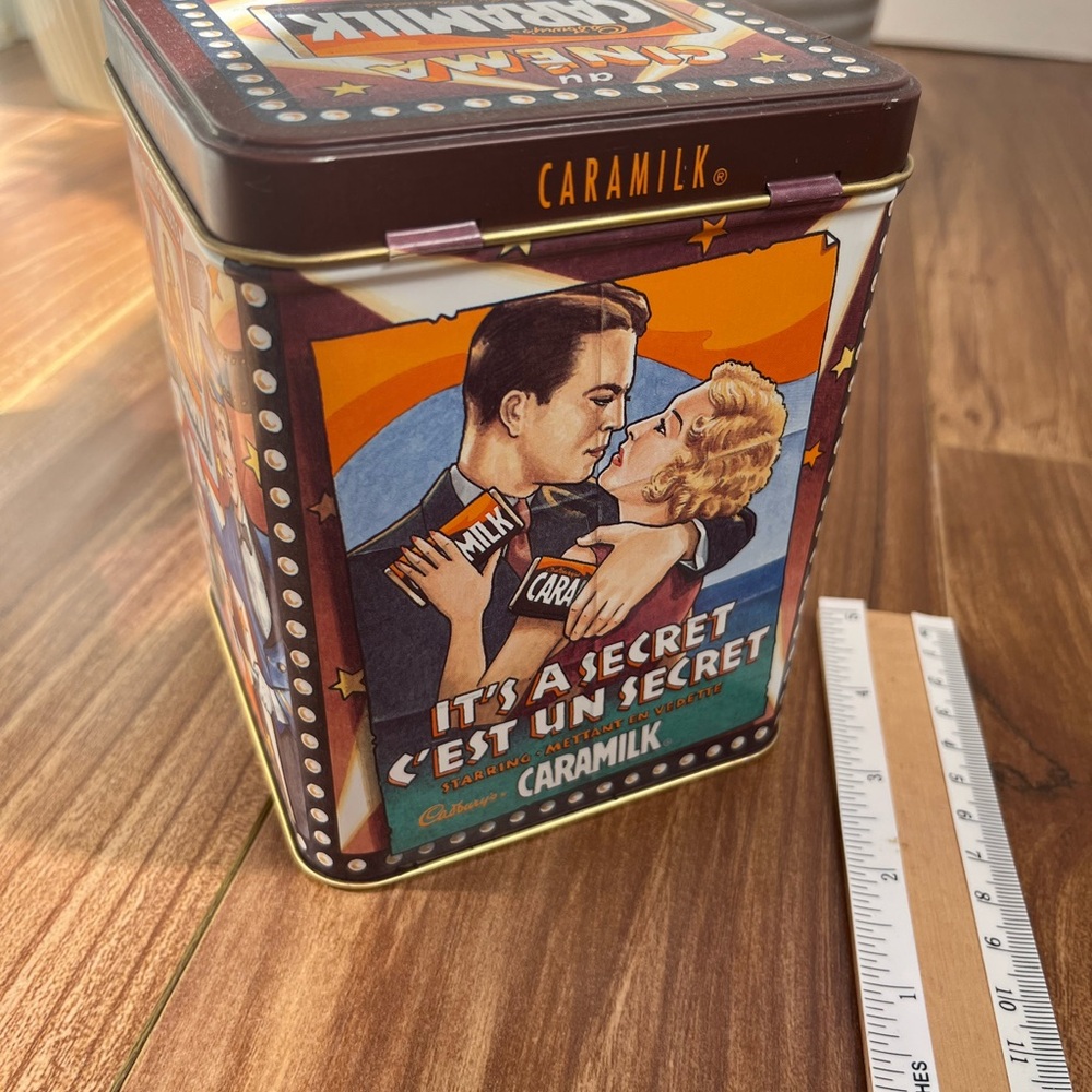 Cadbury's Caramilk Limited Edition Collectible Tin Can - retro style